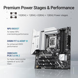 ASUS Prime Z890M-PLUS WiFi Z890 LGA 1851 mATX Motherboard, Intel Core