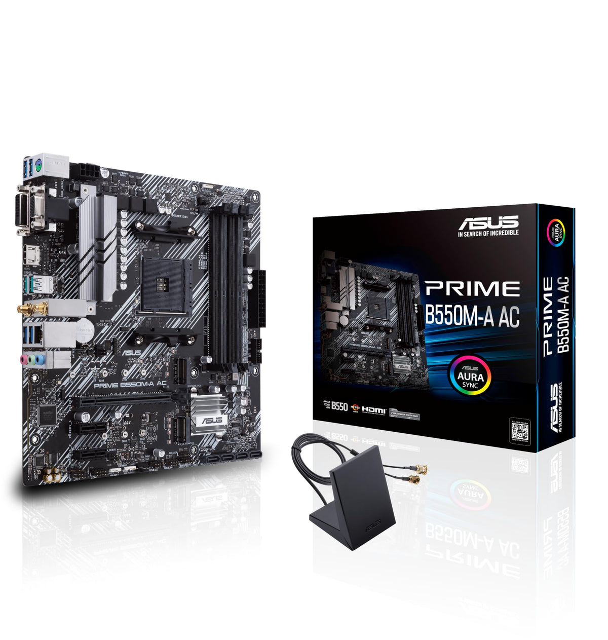 ASUS Prime B550M-A AC AMD AM4 (3rd Gen Ryzen™) Micro ATX Motherboard (