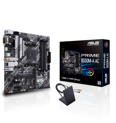 ASUS Prime B550M-A AC AMD AM4 (3rd Gen Ryzen™) Micro ATX Motherboard (
