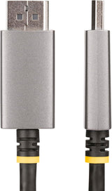 4K DisplayPort to HDMI Adapter WARRKY [Metal Case, Nylon Braided] One-