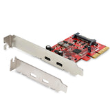 Carte adaptateur PCIe USB 3.0 à 7 ports StarTech avec alimentation SATA