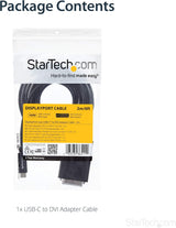 StarTech.com USB-C to DVI Cable - 6 ft / 2m - 1080p - 1920x1200 - USB-