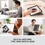 Logitech Combo Touch iPad Pro 12.9-inch (5th, 6th gen - 2021, 2022) Ke