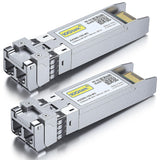 Émetteur-récepteur SFP+ 10GBase-SR 10Gtek 10G 850nm MMF jusqu'à 300 mètres Comp