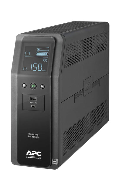 APC UPS 1500VA/900W Pure Sine Wave UPS for Computer, Electronics, BR15