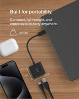Belkin Connect USB-C to Ethernet + Charge Adapter 100W w/Gigabit Ether
