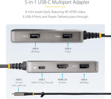 USB C Multiport Adapter 4K 60HZ HDMI VIDEO/5GBPS USB HUB/100W PD