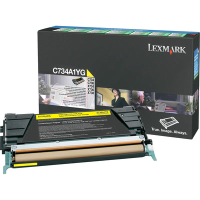 Lexmark Yellow Return Program Toner Cartridge -Yellow -Laser -6000 Pag