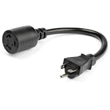 StarTech.com 3ft (1m) Heavy Duty Extension Cord, NEMA L5-20R to NEMA 5