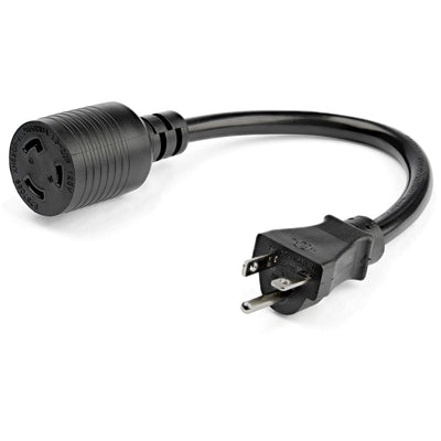 StarTech.com 1ft (30cm) Heavy Duty Extension Cord, NEMA L5-20R to NEMA