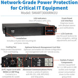 Tripp Lite SMART3000RM2U 3000VA 2250W UPS Smart Rackmount AVR LCD 120V