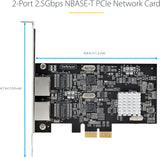 2PORT 1GBPS PCIE Ethernet Network Adapter Dual NIC