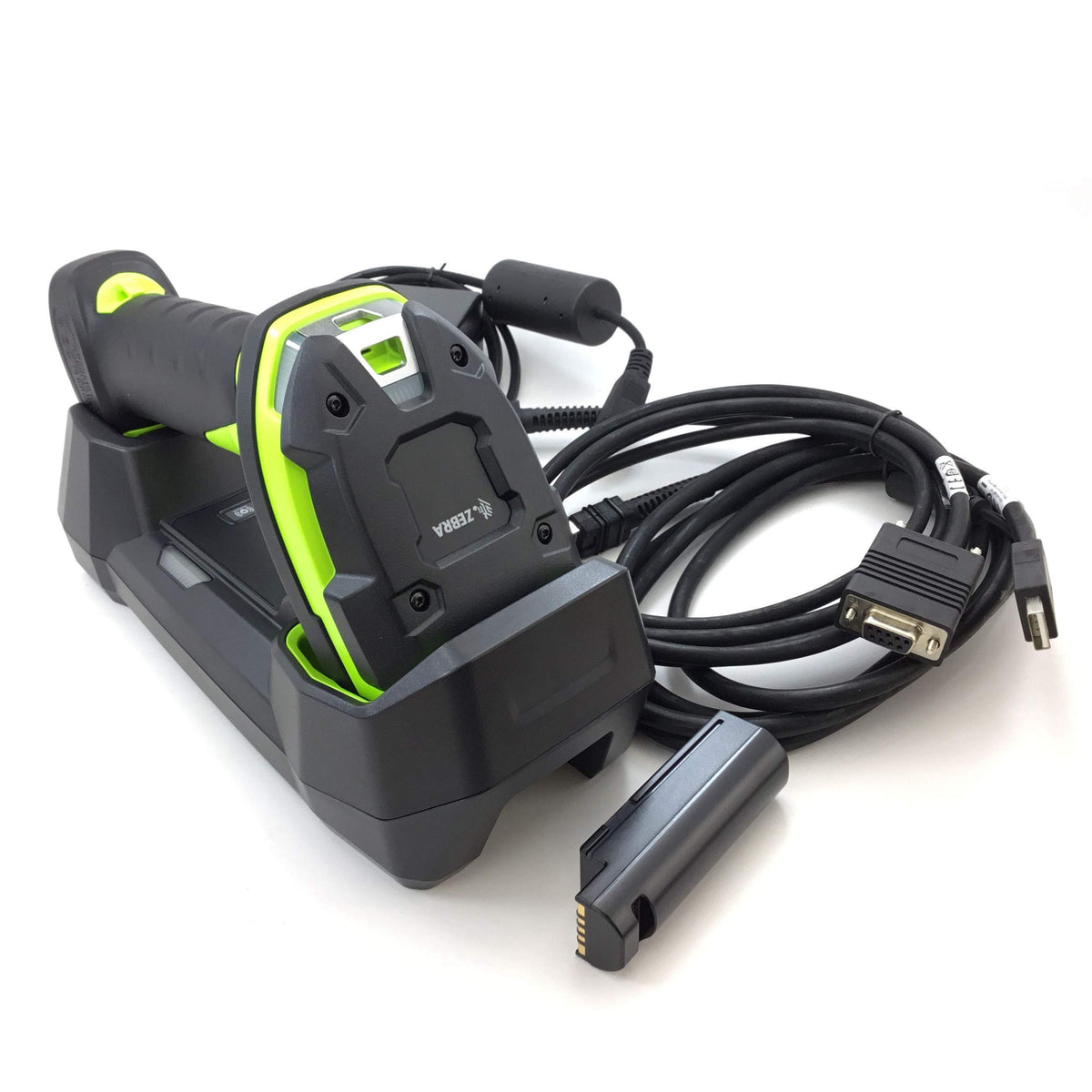 Zebra LI3678-SR Rugged Green Barcode Scanner with Vibration