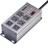 StarTech.com Flat Plug 6-Outlet Heavy Duty Industrial Power Strip 125V