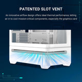 ASUS Prime AP202 ARGB White mATX case with Fully Tempered Curved Glass