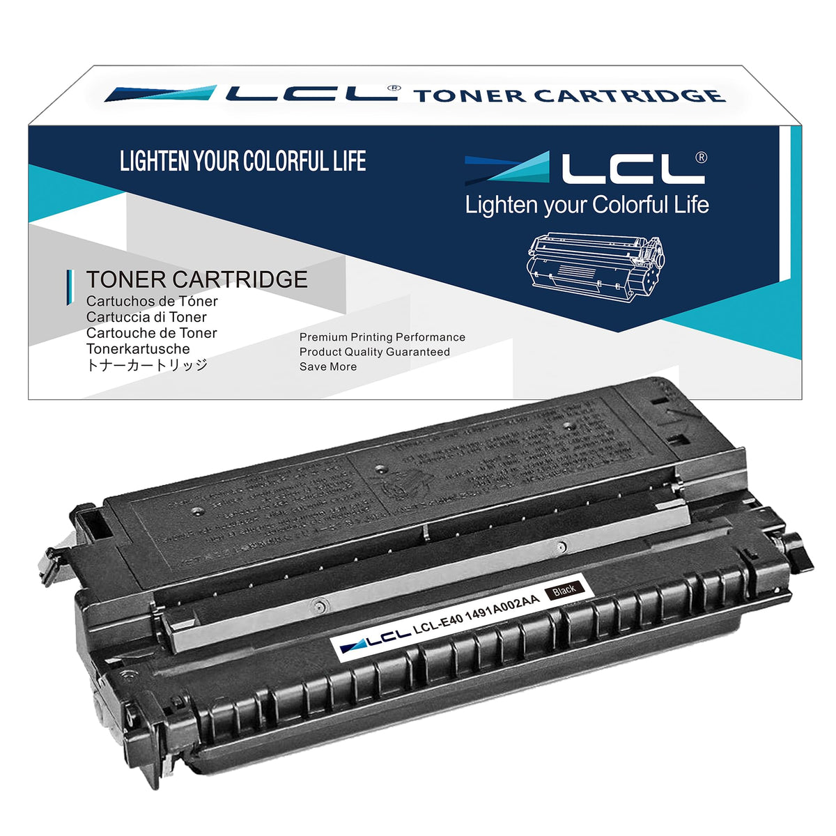 LCL E40 Black High Yield Toner Cartridge Replacement for Canon E40 E30
