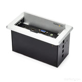 StarTech.com Conference Table Connectivity Pop up Box with AV and Data