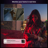 Philips Hue Secure Wired Smart Home Security Camera, Black - 1 Pack -