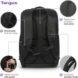 Targus 15-16” Work+ EcoSmart Backpack – Detachable Tech Organizer, Loc