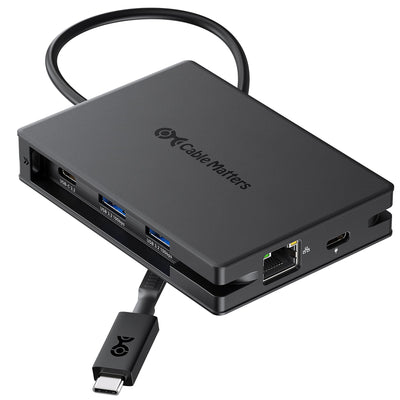USB-C Multiport Adapter 2X 4K 60HZ HDMI/USB 10GBPS HUB/100W PD