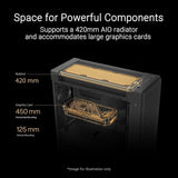 ASUS ProArt PA602 Wood Edition - Tempered Glass Panel E-ATX PC case, 4