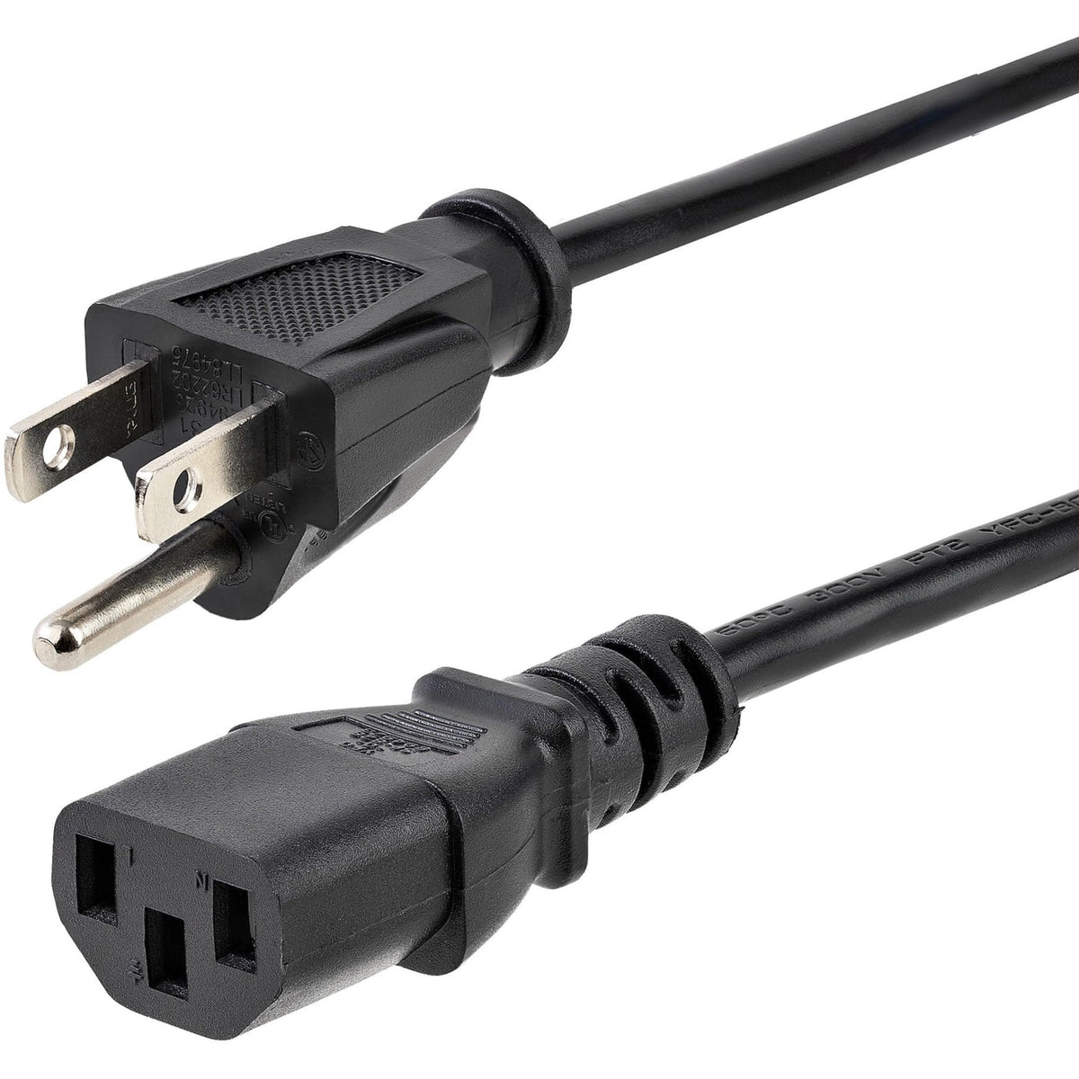 StarTech.com 10 ft 14 AWG Computer Power Cord - NEMA5-15P to C13 - Pow
