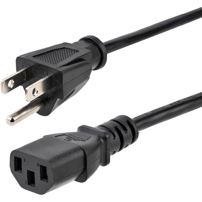 StarTech.com 10 ft 14 AWG Computer Power Cord - NEMA5-15P to C13 - Pow