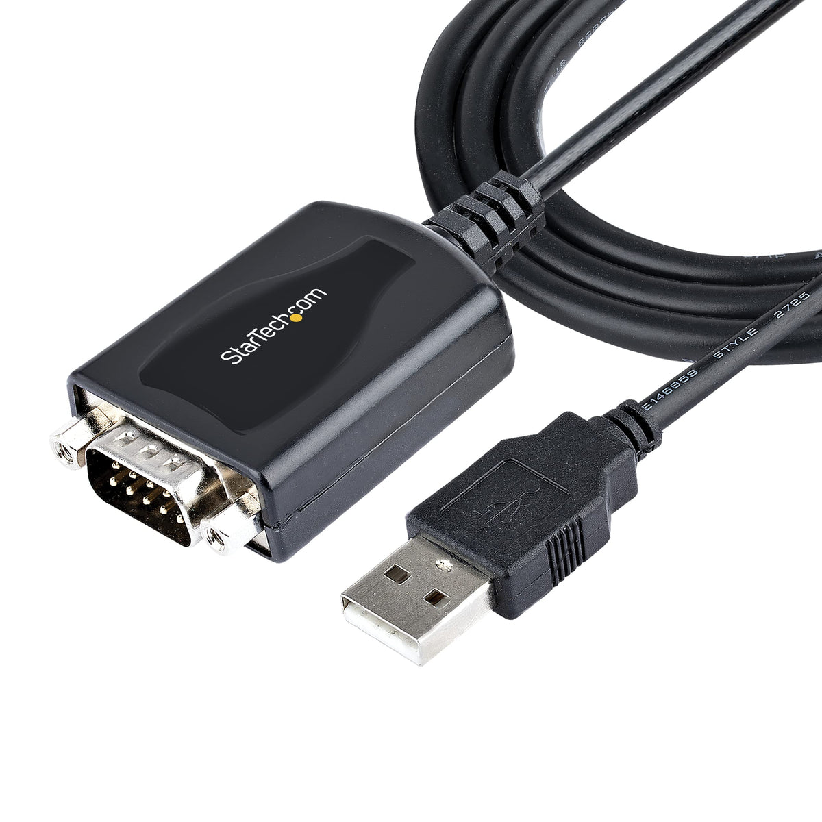 StarTech.com 3ft (1m) USB Serial Cable, DB9 Male RS232 Converter, COM
