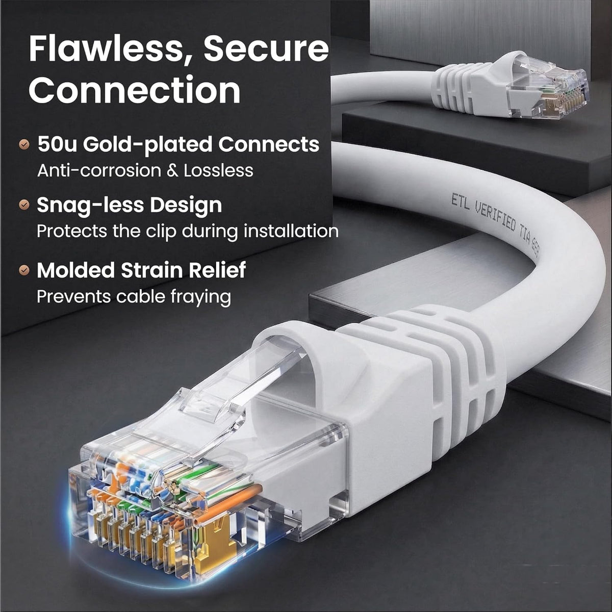 75FT CAT6 BLUE PVC SNAGLESS RJ45 TO RJ45 24AWG UTP PATCH CABLE