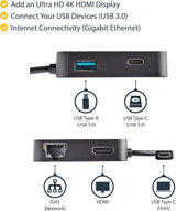StarTech.com USB C Multiport Adapter - Portable USB-C Mini Dock 4K HDM