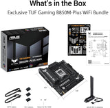 ASUS TUF Gaming B850M-PLUS WiFi AMD AM5 B850 mATX Motherboard, 14+2+1