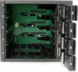 StarTech.com Boîtier de fond de panier mobile à 4 baies – Rack mobile sans tiroir à échange à chaud