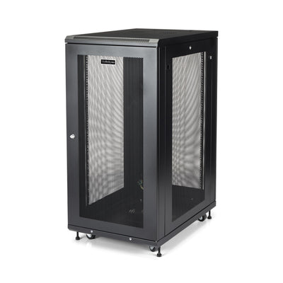 StarTech 24U Enterprise-Grade Server Rack Cabinet Kit, 19in Enclosed 4