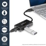 StarTech.com USB 3.0 to Gigabit Network Adapter with Built-In 2-Port H