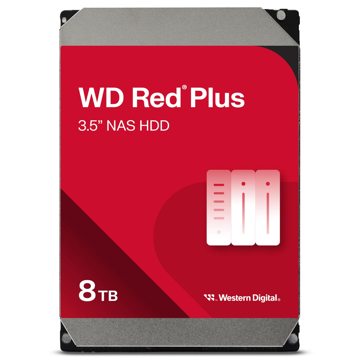 Western Digital 8TB WD Red Plus NAS Internal Hard Drive HDD - 5640 RPM