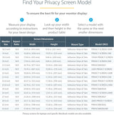 StarTech.com 22-inch 16:9 Computer Monitor Privacy Filter, Anti-Glare