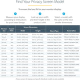 StarTech.com 22-inch 16:9 Computer Monitor Privacy Filter, Anti-Glare