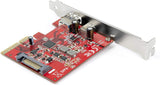 StarTech.com 2-Port 10Gbps USB-A & USB-C PCIe Card - USB 3.2 Gen 2 PCI