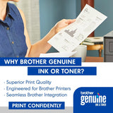 Brother Original TN730 High-Yield Black Toner Cartridge, Higher Yield
