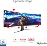 Asus ROG Strix XG49VQ Moniteur de jeu incurvé 49 pouces FreeSync 144Hz Dua