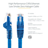 StarTech.com 35ft (10.7m) CAT6 Ethernet Cable - LSZH (Low Smoke Zero H