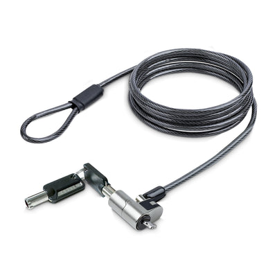 StarTech.com Nano Laptop Cable Lock, 6.6ft (2m), Anti-Theft Keyed Lock