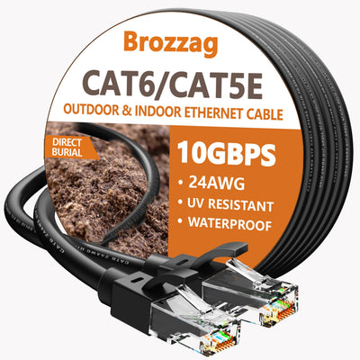 Ethernet Cable 50ft for Cat6/Cat6e, 10Gbps Compatible with Cat8/Cat7