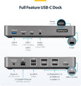 Station d'accueil USB-C StarTech - Prise en charge double écran MST