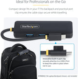 StarTech.com 4-Port USB-C Hub, USB 3.0 (5Gbps), USB-C to 4X USB-A, Bus