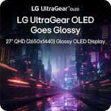 LG Gaming Monitor Ultragear OLED 27GX704A-B 27-inch/WQHD (2560 x 1440)
