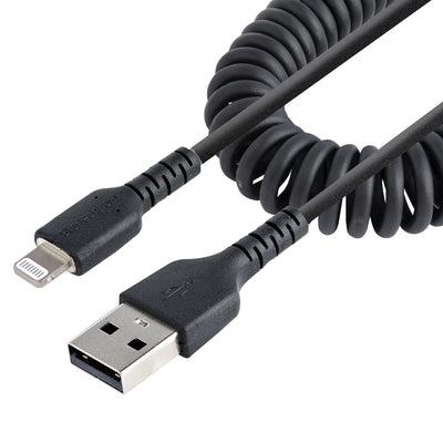 StarTech.com 1m (3ft) USB to Lightning Cable, MFi Certified, Coiled iP
