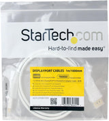 StarTech.com MDP2DPMM1MW 1m 3 ft White Mini DisplayPort to DisplayPort