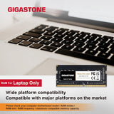 【DDR4 RAM Laptop Only】 GIGASTONE 32GB Kit (2x16GB) DDR4 2666MHz (2400M