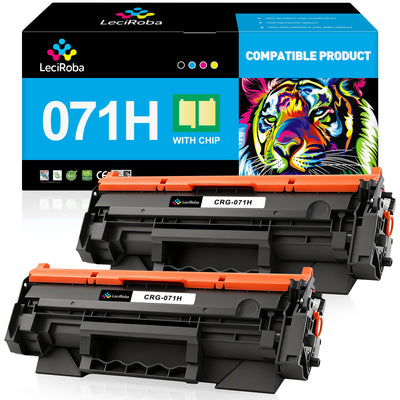 LeciRoba Compatible Toner Cartridge Replacement for Canon 071H 071 CRG